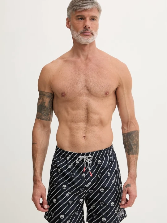 Zdjęcie produktu Guess szorty kąpielowe męskie x North Sails granatowy