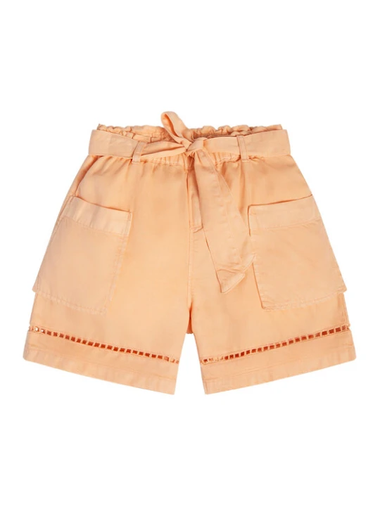 Zdjęcie produktu Guess Szorty materiałowe J3GD03 WE8R0 Pomarańczowy Relaxed Fit