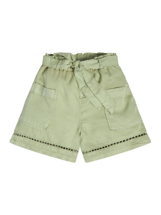 Zdjęcie produktu Guess Szorty materiałowe J3GD03 WE8R0 Zielony Relaxed Fit