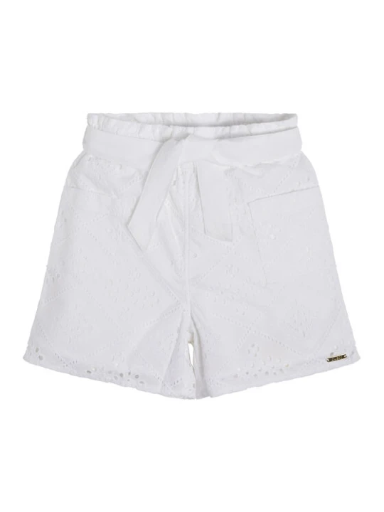 Zdjęcie produktu Guess Szorty materiałowe J3GD04 WFGJ0 Biały Relaxed Fit