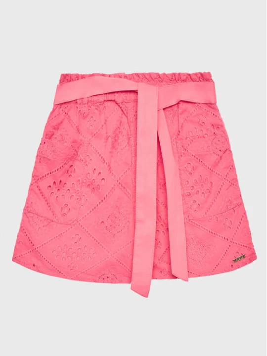 Zdjęcie produktu Guess Szorty materiałowe J3GD04 WFGJ0 Różowy Relaxed Fit