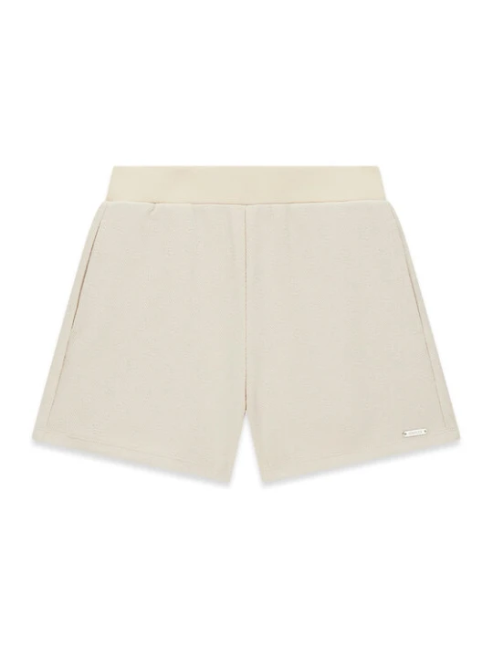Zdjęcie produktu Guess Szorty materiałowe J6GD18 KF520 Beżowy jasny Regular Fit