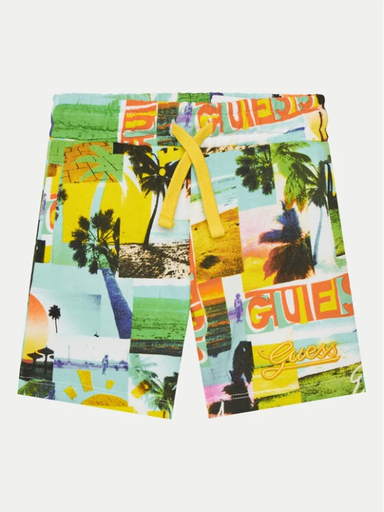Zdjęcie produktu Guess Szorty materiałowe N5GD13 KA6R4 Kolorowy Regular Fit