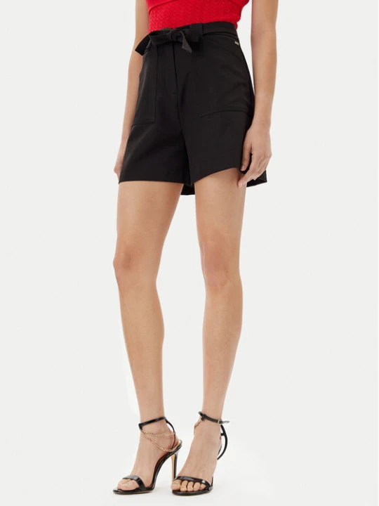 Zdjęcie produktu Guess Szorty materiałowe W5GD0I WH9Y2 Czarny Loose Fit