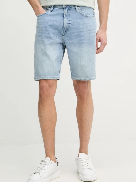 Zdjęcie produktu Guess szorty męskie z bawełną RODEO niebieski