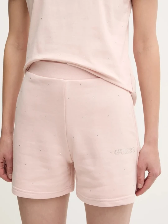 Zdjęcie produktu Guess szorty RHINESTONES różowy