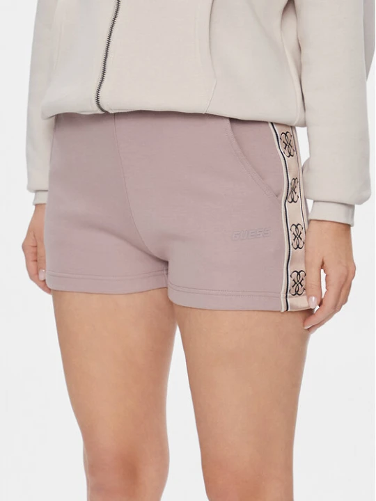 Zdjęcie produktu Guess Szorty sportowe Britney V3GD13 KB3P2 Beżowy Loose Fit