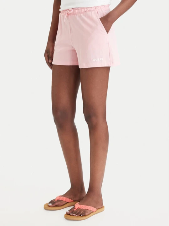 Zdjęcie produktu Guess Szorty sportowe E6GD01 KCRZ1 Różowy Regular Fit