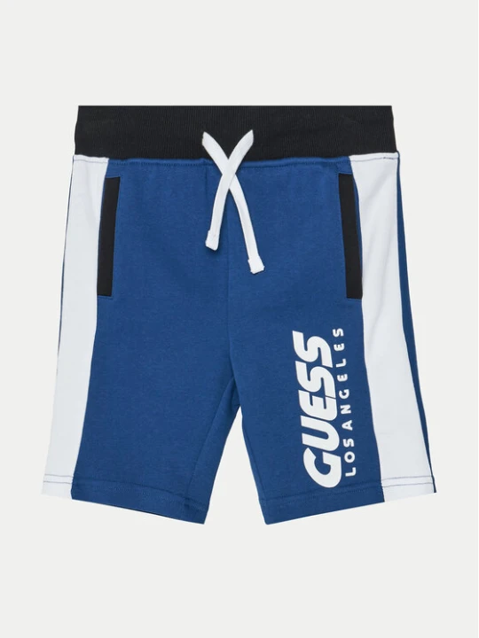 Zdjęcie produktu Guess Szorty sportowe L5RD01 KA6R4 Niebieski Regular Fit