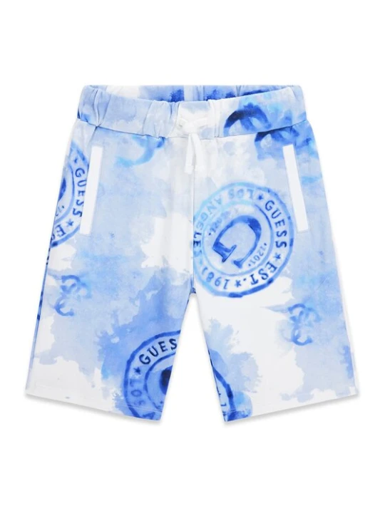 Zdjęcie produktu Guess Szorty sportowe L6GD00 KA6R4 Niebieski Regular Fit