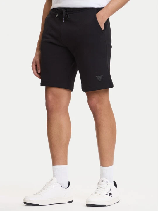 Zdjęcie produktu Guess Szorty sportowe M6GD12 K3020 Czarny Slim Fit