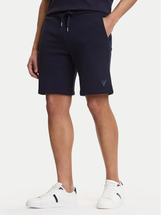 Zdjęcie produktu Guess Szorty sportowe M6GD12 K3020 Granatowy Slim Fit