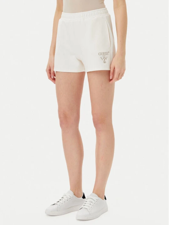 Zdjęcie produktu Guess Szorty sportowe V5GD19 KC3D2 Écru Relaxed Fit Kremowy