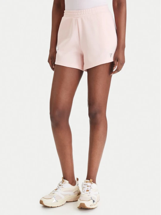 Zdjęcie produktu Guess Szorty sportowe V6GD14 K3090 Różowy Regular Fit