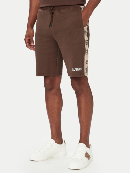 Zdjęcie produktu Guess Szorty sportowe Z4RD04 KB3P2 Brązowy ciemny Regular Fit