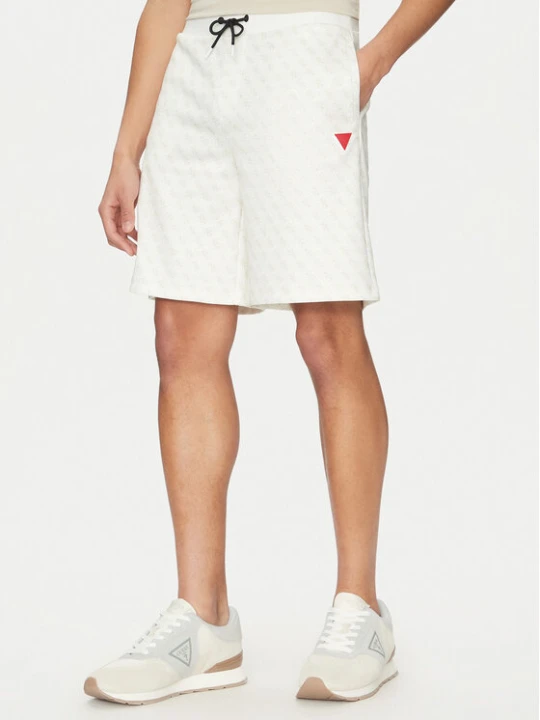 Zdjęcie produktu Guess Szorty sportowe Z4YD03 FL04Q Biały Regular Fit