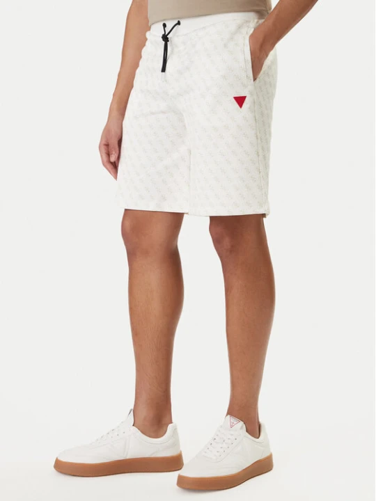 Zdjęcie produktu Guess Szorty sportowe Z4YD03 K7122 Écru Regular Fit Kremowy