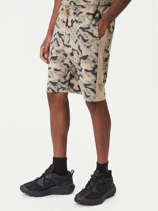 Zdjęcie produktu Guess Szorty sportowe Z6RD00 K9YI1 Beżowy Regular Fit
