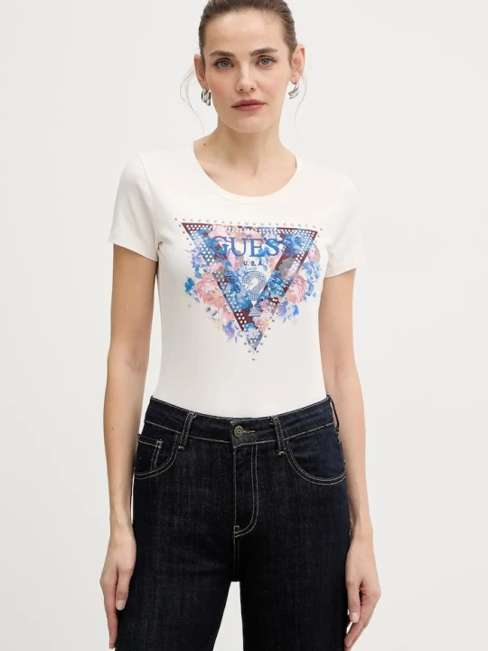 Zdjęcie produktu Guess t-shirt beżowy