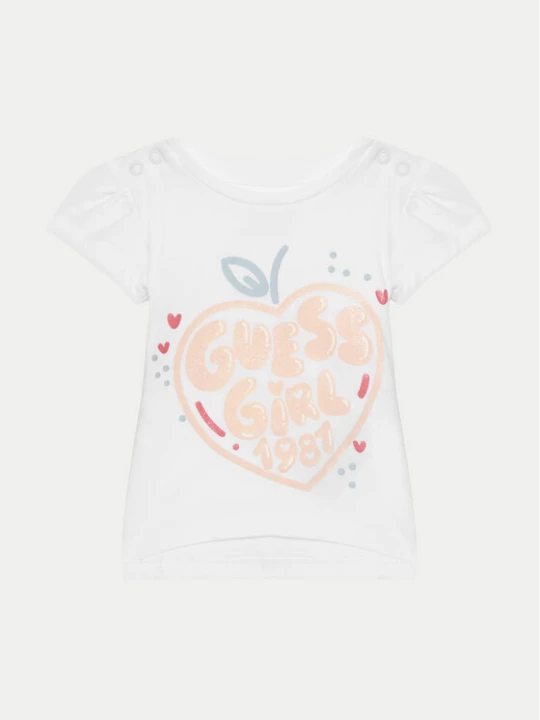 Zdjęcie produktu Guess T-Shirt A5GI01 K6YW4 Biały Regular Fit