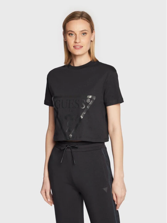 Zdjęcie produktu Guess T-Shirt Adele V2YI06 K8HM0 Czarny Regular Fit