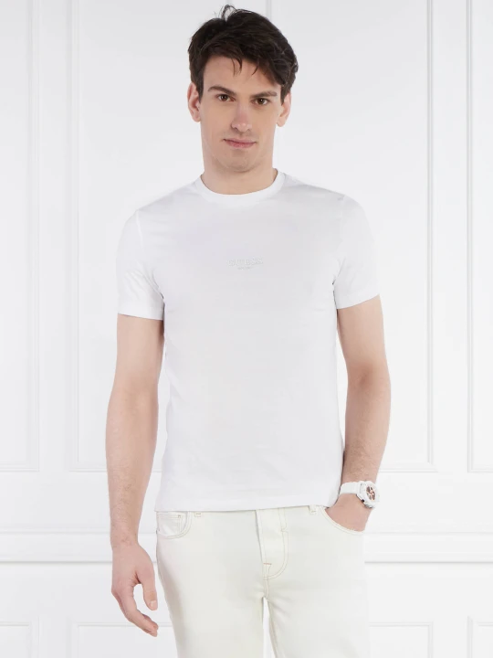 Zdjęcie produktu GUESS T-shirt AIDY CN SS TEE | Slim Fit biały
