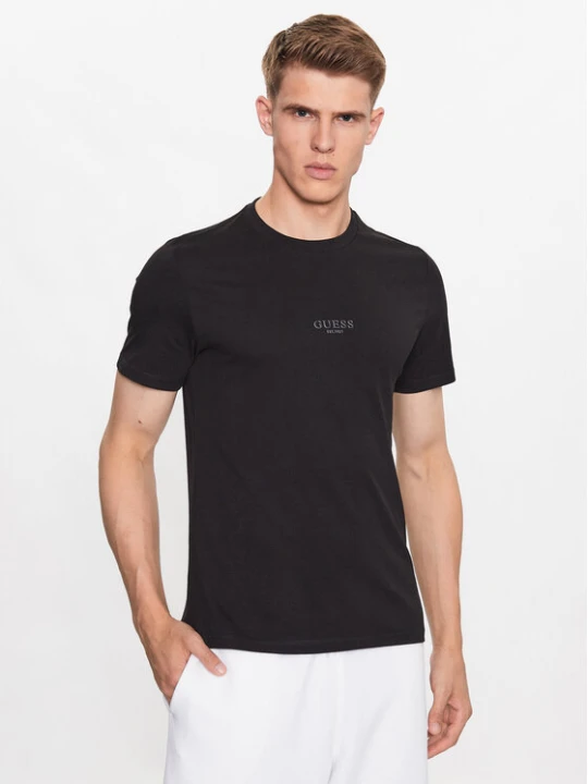 Zdjęcie produktu Guess T-Shirt Aidy M2YI72 I3Z14 Czarny Slim Fit
