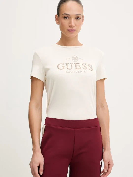 Zdjęcie produktu Guess t-shirt ARABELLA beżowy