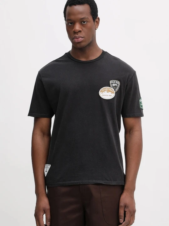 Zdjęcie produktu Guess t-shirt bawełniany szary