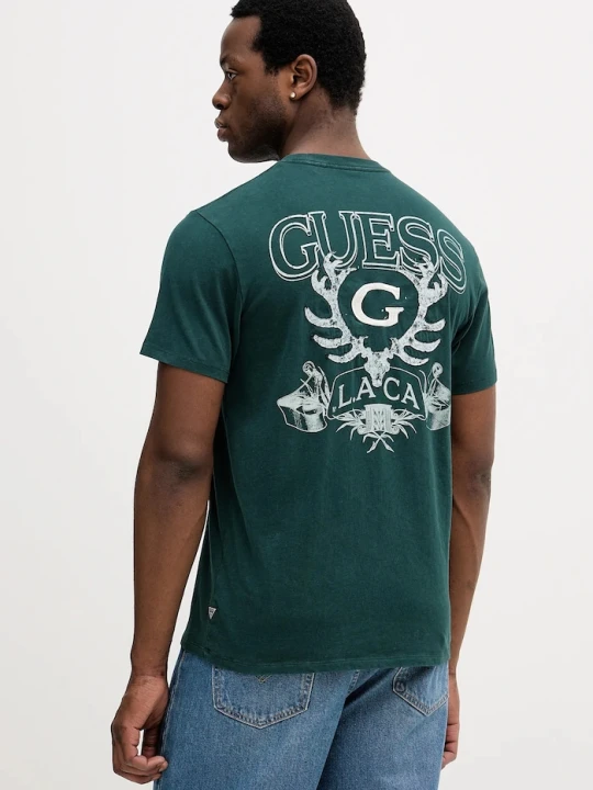 Zdjęcie produktu Guess t-shirt bawełniany zielony