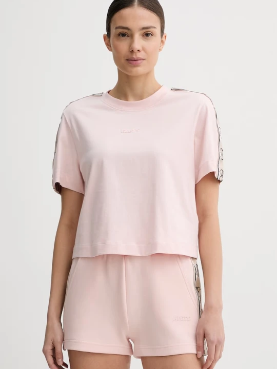 Zdjęcie produktu Guess t-shirt bawełniany BRITNEY różowy