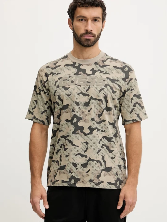 Zdjęcie produktu Guess t-shirt bawełniany CHAYTON zielony