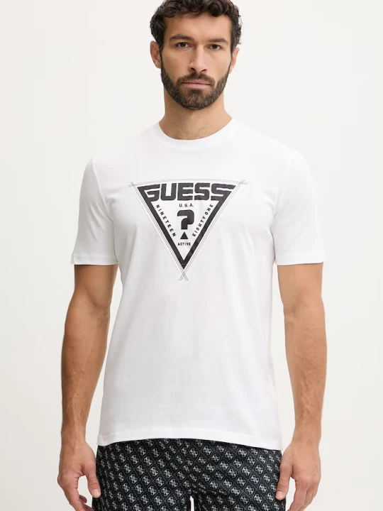 Zdjęcie produktu Guess t-shirt bawełniany LUTA biały