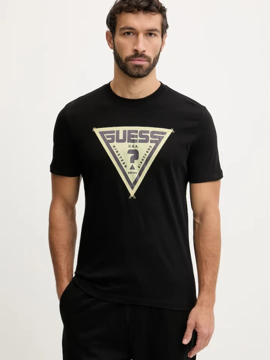Zdjęcie produktu Guess t-shirt bawełniany LUTA czarny