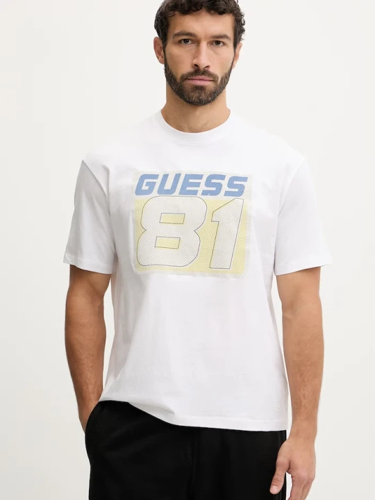 Zdjęcie produktu Guess t-shirt bawełniany OPA biały