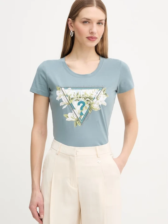 Zdjęcie produktu Guess t-shirt CAMELIA niebieski