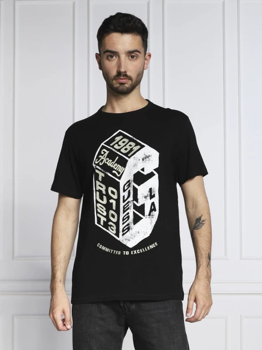 Zdjęcie produktu GUESS T-shirt CONLEY | Regular Fit czarny