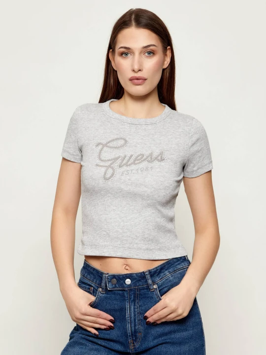 Zdjęcie produktu GUESS T-shirt | Cropped Fit szary