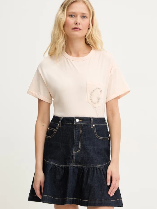 Zdjęcie produktu Guess t-shirt damski bawełniany różowy