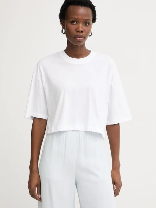 Zdjęcie produktu Guess T-shirt damski bawełniany biały