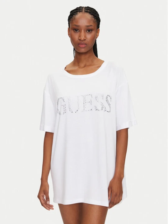 Zdjęcie produktu Guess T-Shirt E5GI07 K68D2 Biały Regular Fit