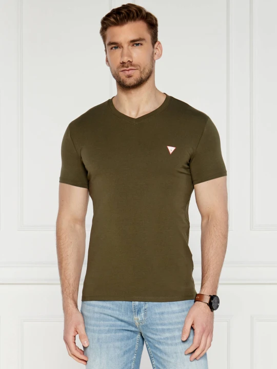 Zdjęcie produktu GUESS T-shirt | Extra slim fit khaki