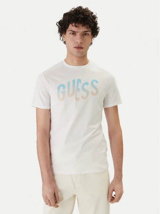 Zdjęcie produktu Guess T-Shirt F6GI02 J1314 Biały Slim Fit