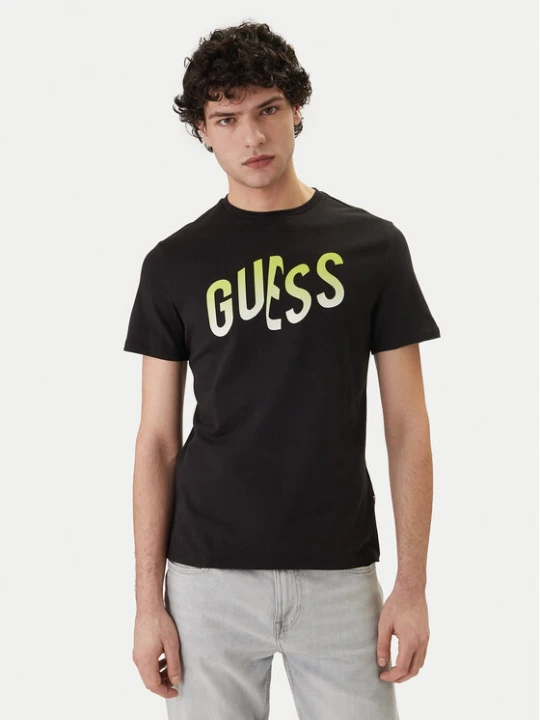 Zdjęcie produktu Guess T-Shirt F6GI02 J1314 Czarny Slim Fit