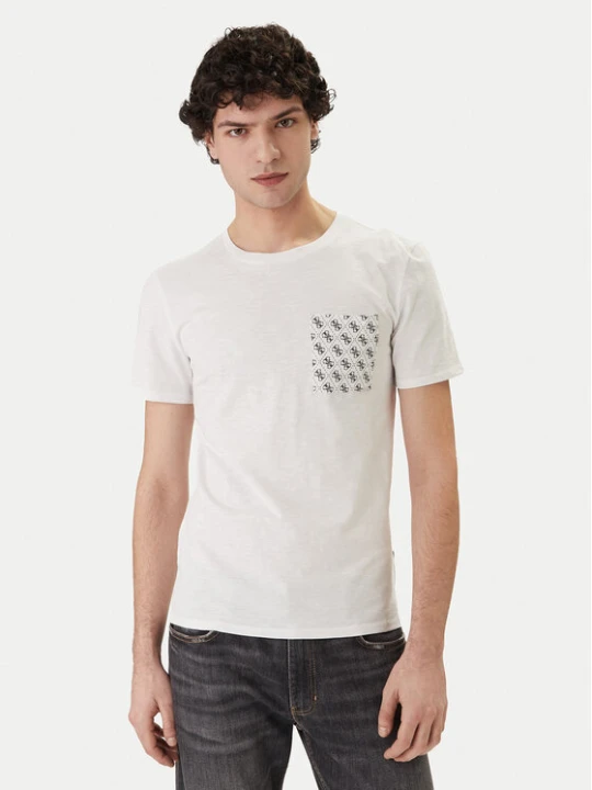 Zdjęcie produktu Guess T-Shirt F6GI12 K6XN4 Biały Regular Fit