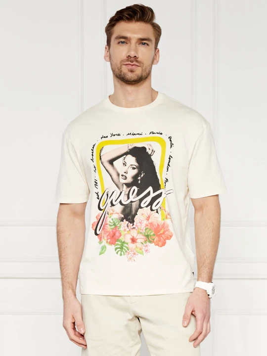 Zdjęcie produktu GUESS T-shirt GES GIRL COLL | Regular Fit beżowy