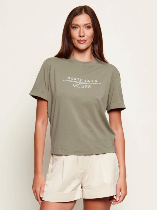 Zdjęcie produktu GUESS T-shirt Guess x North Sails | Regular Fit zielony