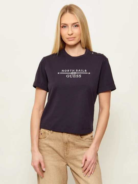 Zdjęcie produktu GUESS T-shirt Guess x North Sails | Regular Fit granatowy