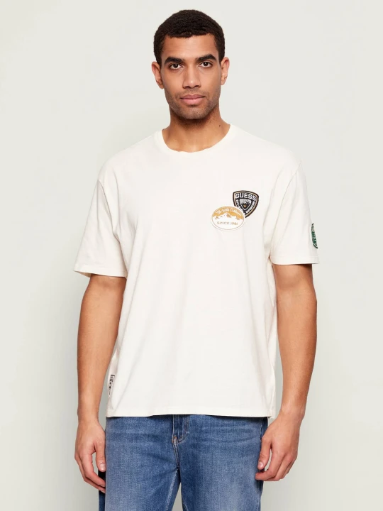 Zdjęcie produktu GUESS T-shirt IN THE WOODS | Relaxed fit ecru
