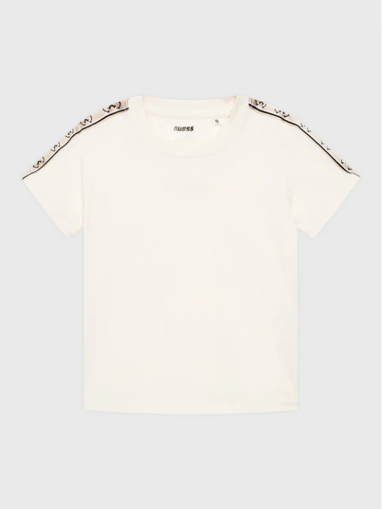 Zdjęcie produktu Guess T-Shirt J3RI47 I3Z14 Écru Regular Fit Kremowy
